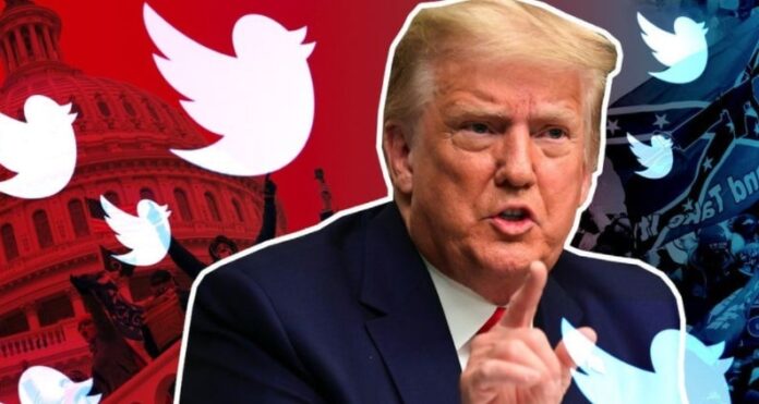 Twitter suspends an account that shared ex-President Trump's tweets